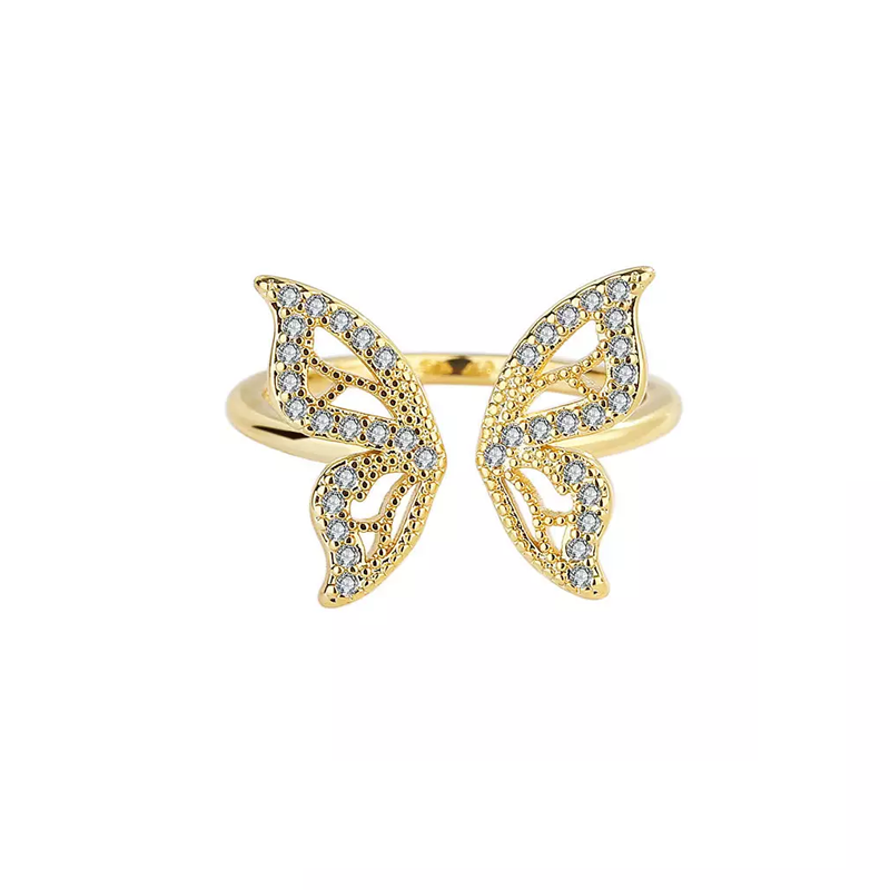 Sparkling Butterfly Ring Rachelly 